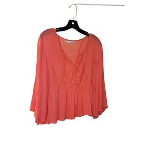 Maurices Baby Doll Top with Lace detail on the back